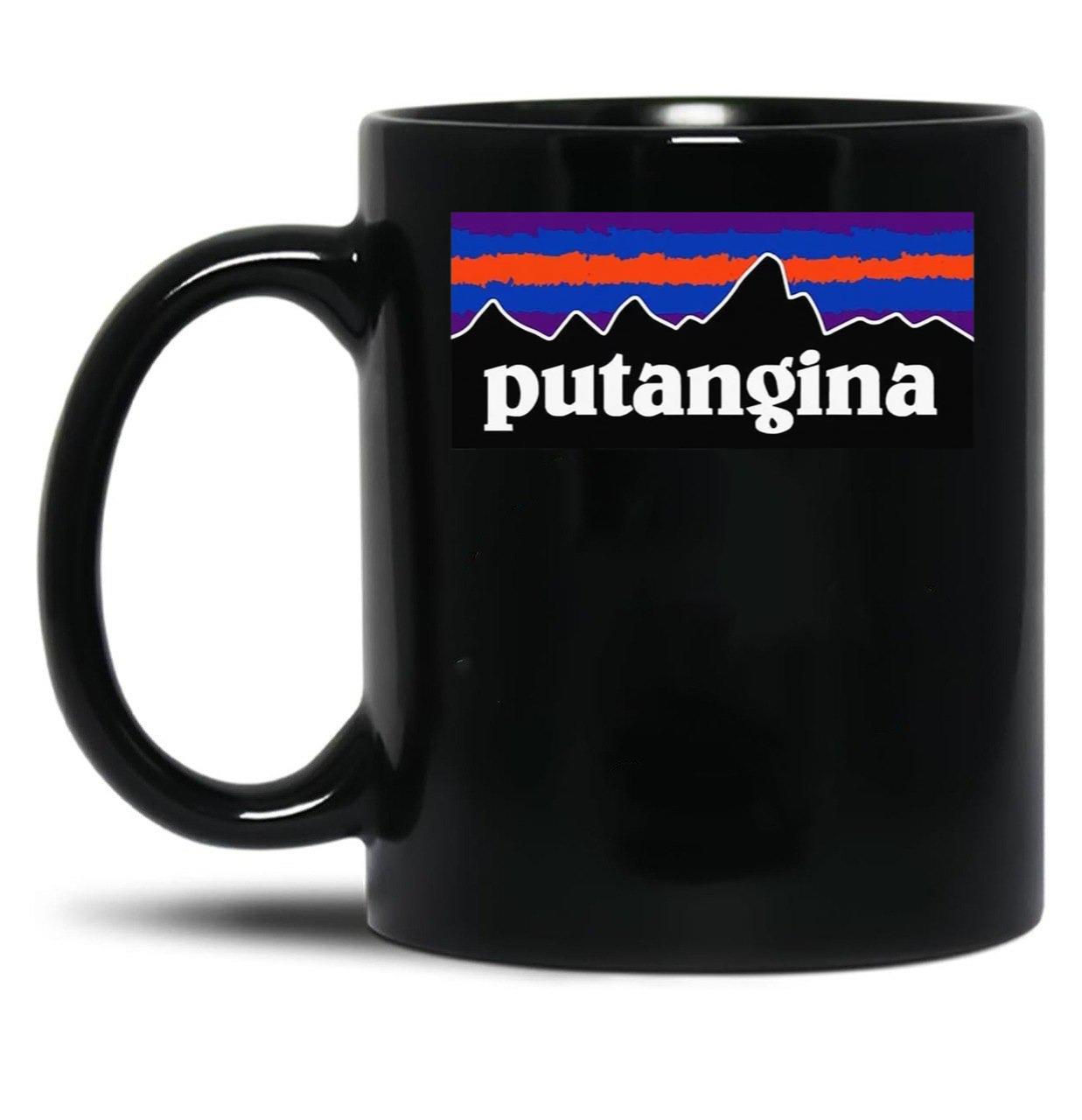 PUTANGINA Logo Black Coffee Mug, Gift Coffee Mug