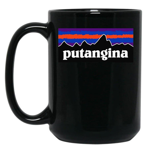 PUTANGINA Logo Black Coffee Mug, Gift Coffee Mug - Black