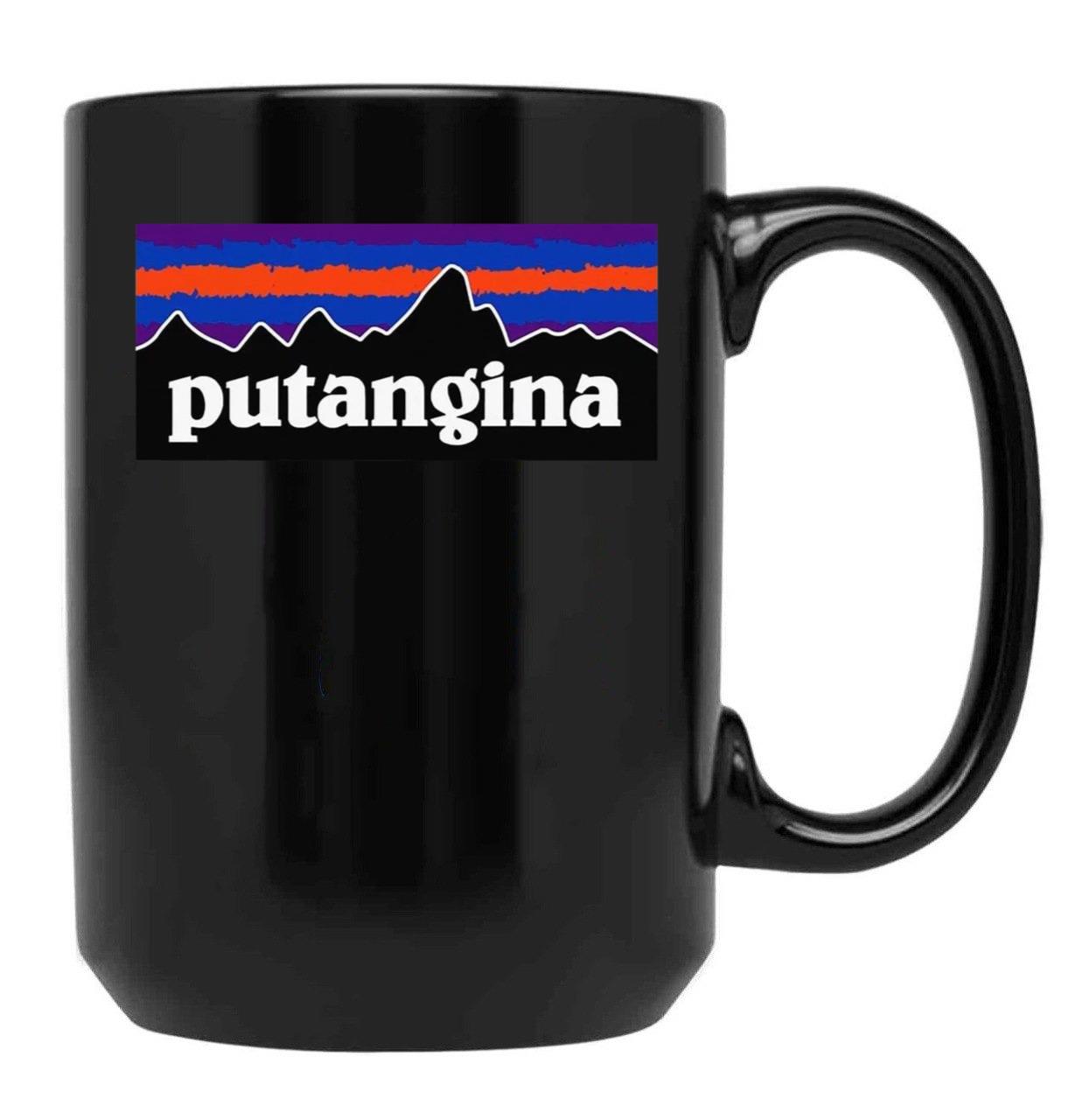 PUTANGINA Logo Black Coffee Mug, Gift Coffee Mug