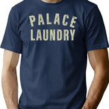Palace Laundry T-Shirt for Men & Women, T-Shirts Graphic Tee - Navy