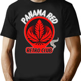Panama Red Retro Club T-Shirt for Men & Women, T-Shirts Graphic Tee - Black