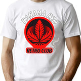 Panama Red Retro Club T-Shirt for Men & Women, T-Shirts Graphic Tee - White