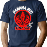 Panama Red Retro Club T-Shirt for Men & Women, T-Shirts Graphic Tee - Navy