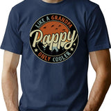 Pappy Like A Grandpa Only Cooler Vintage Retro T-Shirt for Men & Women, T-Shirts Graphic Tee - Navy