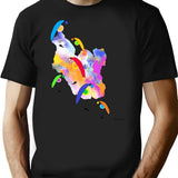 Paraglider Paragliding Color Pilot Thermals Acro T-Shirt for Men & Women, T-Shirts Graphic Tee - Black