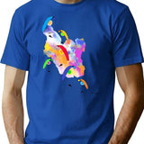 Paraglider Paragliding Color Pilot Thermals Acro T-Shirt for Men & Women, T-Shirts Graphic Tee - Blue