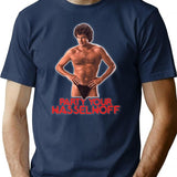 Party Your Hasselhoff T-Shirt for Men & Women, T-Shirts Graphic Tee - Navy