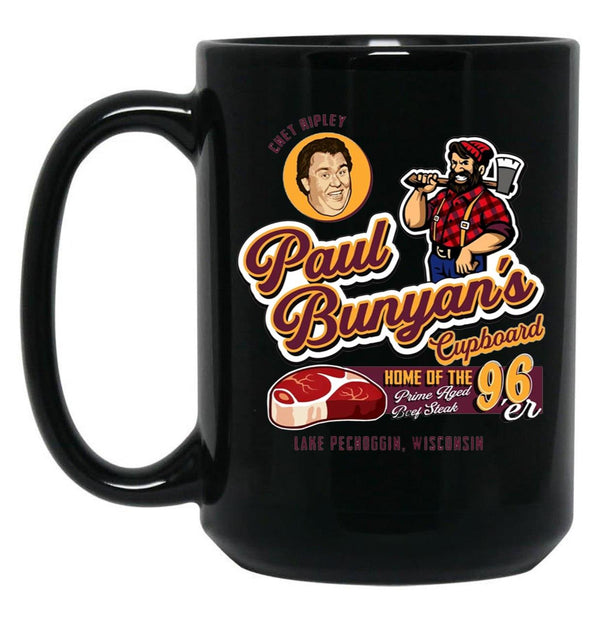 Paul Bunyan'S Cupboard Great Outdoors Black Coffee Mug, Gift Coffee Mug - Black