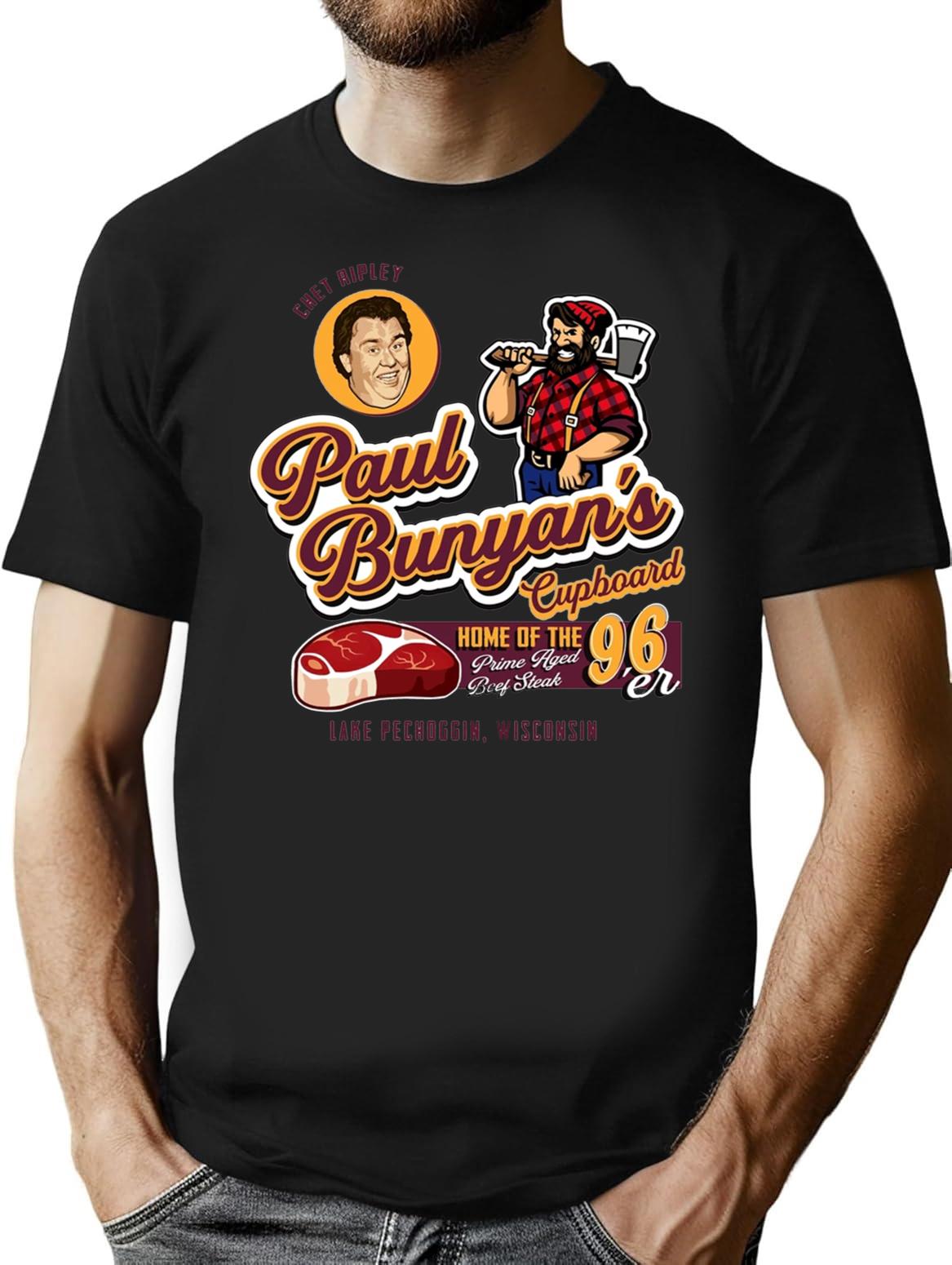 Paul Bunyan'S Cupboard Great Outdoors Premium Heavyweight Cotton T-Shirt - Black