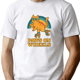 Paws On Wheels T-Shirt for Men & Women, T-Shirts Graphic Tee - White