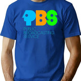 Pbs Vintage Essential Premium Heavyweight Cotton T-Shirt - Blue