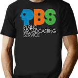 Pbs Vintage Logo Distressed T-Shirt for Men & Women, T-Shirts Graphic Tee - Black
