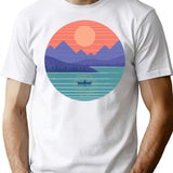 Peaceful Reflection T-Shirt for Men & Women, T-Shirts Graphic Tee - White