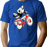Pee Wee Herman_S Big Adventure Bike Funny Peewee T-Shirt for Men & Women, T-Shirts Graphic Tee - Blue
