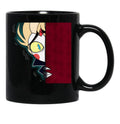 Peeking Michael Black Coffee Mug, Gift Coffee Mug - Black
