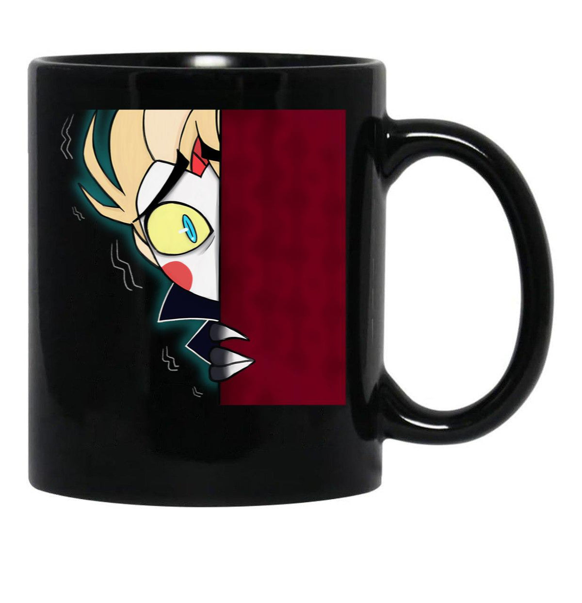 Peeking Michael Black Coffee Mug, Gift Coffee Mug - Black