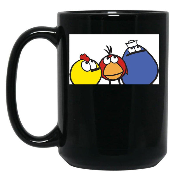 Peep and The Big Wide World Black Coffee Mug, Gift Coffee Mug - Black