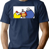 Peep and The Big Wide World Premium Heavyweight Cotton T-Shirt - Navy