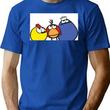 Peep and The Big Wide World Premium Heavyweight Cotton T-Shirt - Blue
