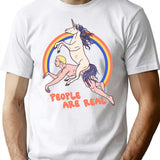 People Are Real T-Shirt for Men & Women, T-Shirts Graphic Tee - White