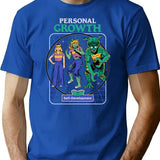 Personal Growth T-Shirt for Men & Women, T-Shirts Graphic Tee - Blue