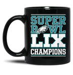 Philadelphia Super Champions Black Coffee Mug, Gift Coffee Mug