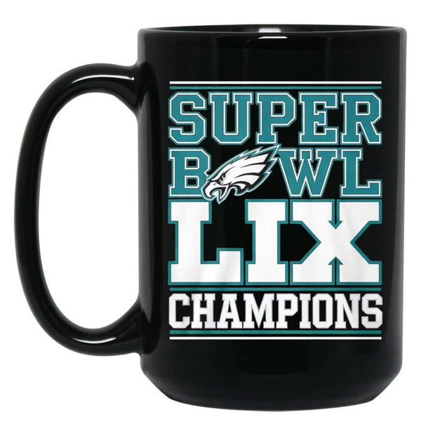 Philadelphia Super Champions Black Coffee Mug, Gift Coffee Mug - Black