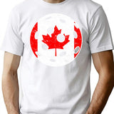 Pickleball Canada Flag T-Shirt for Men & Women, T-Shirts Graphic Tee - White