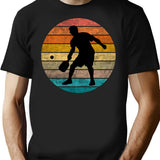 Pickleball Vintage Distressed Retro Player (2) T-Shirt for Men & Women, T-Shirts Graphic Tee - Black