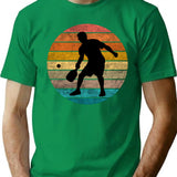 Pickleball Vintage Distressed Retro Player (2) T-Shirt for Men & Women, T-Shirts Graphic Tee - Green