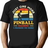 Pinball T-Shirt for Men & Women, T-Shirts Graphic Tee - Black