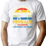 Pinball T-Shirt for Men & Women, T-Shirts Graphic Tee - White