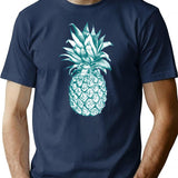 Pineapple T-Shirt for Men & Women, T-Shirts Graphic Tee - Navy