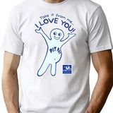 Pit Pat T-Shirt for Men & Women, T-Shirts Graphic Tee - White