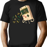 Pixel Puke T-Shirt for Men & Women, T-Shirts Graphic Tee - Black