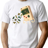 Pixel Puke T-Shirt for Men & Women, T-Shirts Graphic Tee - White