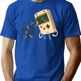 Pixel Puke T-Shirt for Men & Women, T-Shirts Graphic Tee - Blue