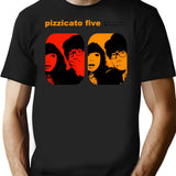 Pizzicato Five Promotional T-Shirt for Men & Women, T-Shirts Graphic Tee - Black