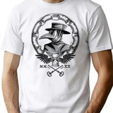 Plague Doctor T-Shirt for Men & Women, T-Shirts Graphic Tee - White