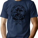 Plague Doctor T-Shirt for Men & Women, T-Shirts Graphic Tee - Navy