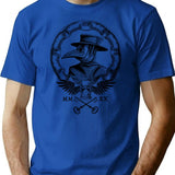 Plague Doctor T-Shirt for Men & Women, T-Shirts Graphic Tee - Blue
