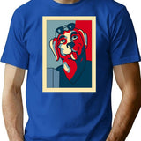 Plans For A Comeback Mr Peanutbutter For Governor Retro T-Shirt for Men & Women, T-Shirts Graphic Tee - Blue