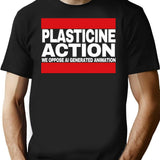 Plasticine Action. (1) T-Shirt for Men & Women, T-Shirts Graphic Tee - Black