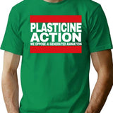 Plasticine Action. (1) T-Shirt for Men & Women, T-Shirts Graphic Tee - Green