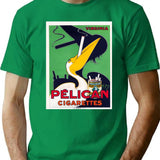 Plican Cigarettes T-Shirt for Men & Women, T-Shirts Graphic Tee - Green