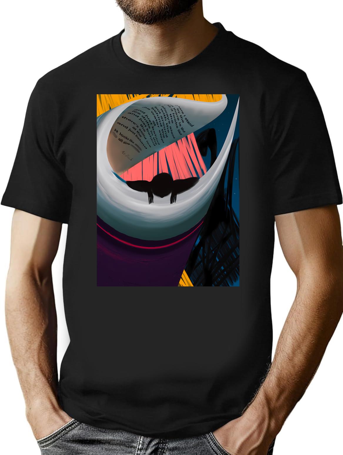 Poetry Mr.Dumb T-Shirt for Men & Women, T-Shirts Graphic Tee - Black