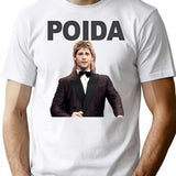Poida T-Shirt for Men & Women, T-Shirts Graphic Tee - White