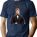 Poida T-Shirt for Men & Women, T-Shirts Graphic Tee - Navy