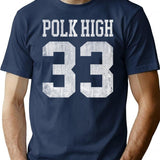 Polk High T-Shirt for Men & Women, T-Shirts Graphic Tee - Navy