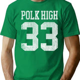 Polk High T-Shirt for Men & Women, T-Shirts Graphic Tee - Green